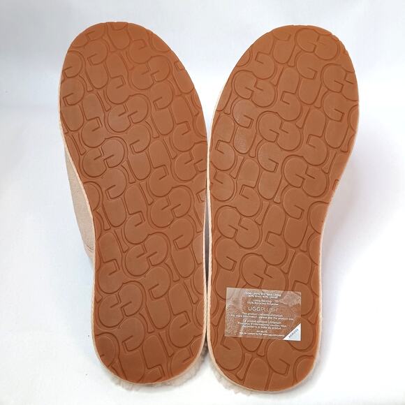 UGGplush Scuff Slippers Women’s Size 11 Pink Suede Slip-On - Picture 8 of 10